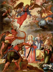 Le Martyre de Sainte Ursule, début du XVIIe siècle